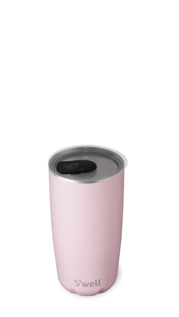 Pink Topaz Tumbler with Lid - 18 oz