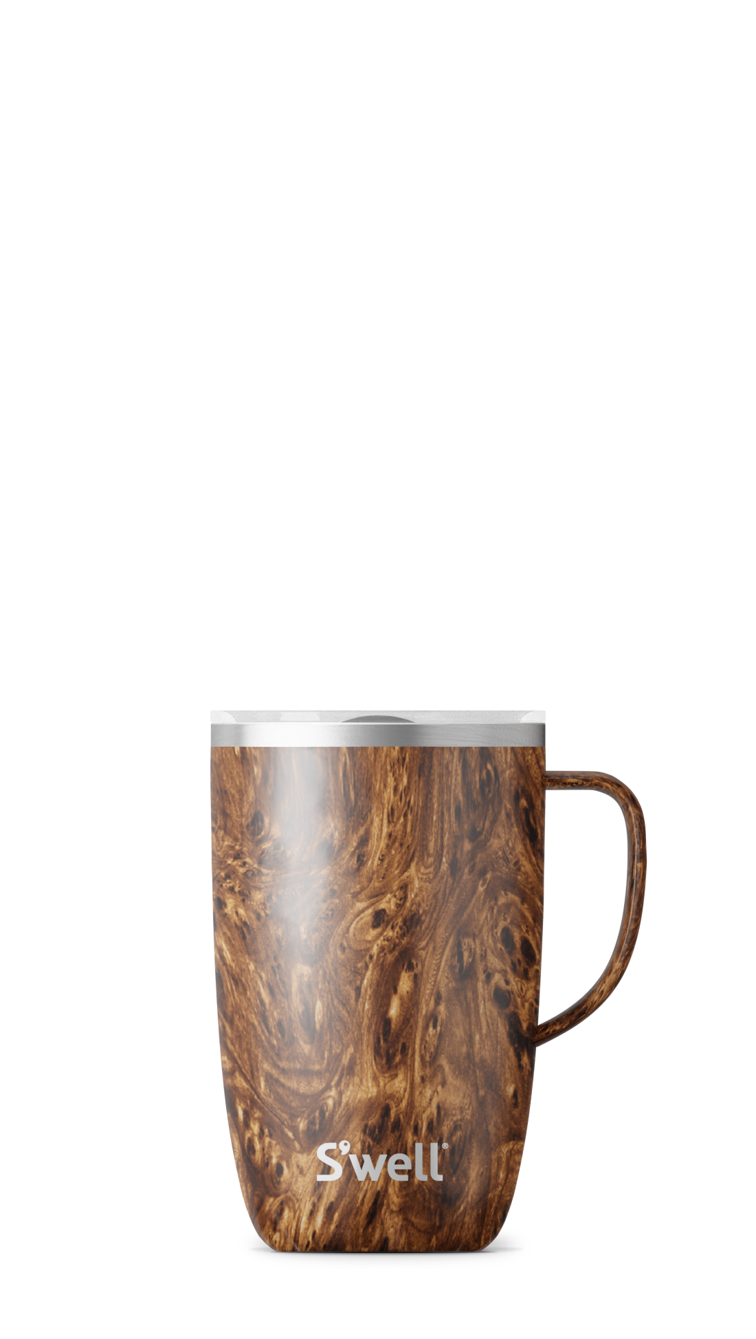 Teakwood Mug With Handle - 16 oz